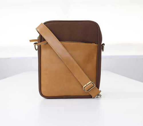 Leather+Canvas Sling Bags